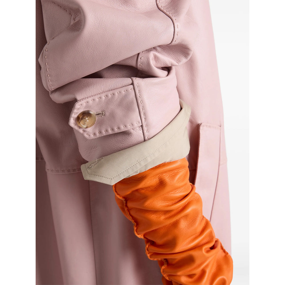 Prada Pink Coats - Leather Coats Women