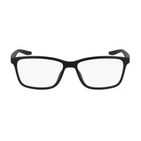 Nike Nike Eyeglasses Square Full Rim, Matte Black Frame and Clear Demo Lens Lens NIKE7118N001