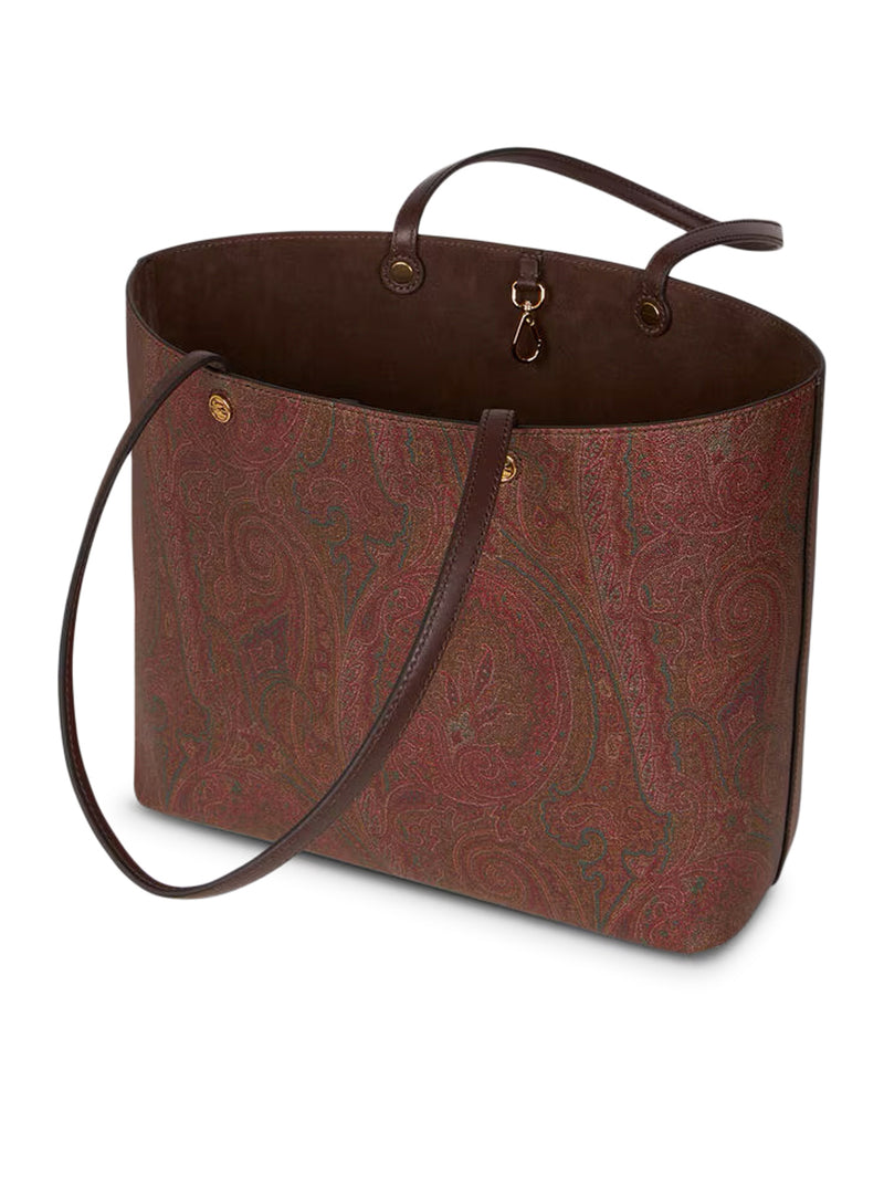 Etro Women Etro Essential Medium Paisley Shopping Bag