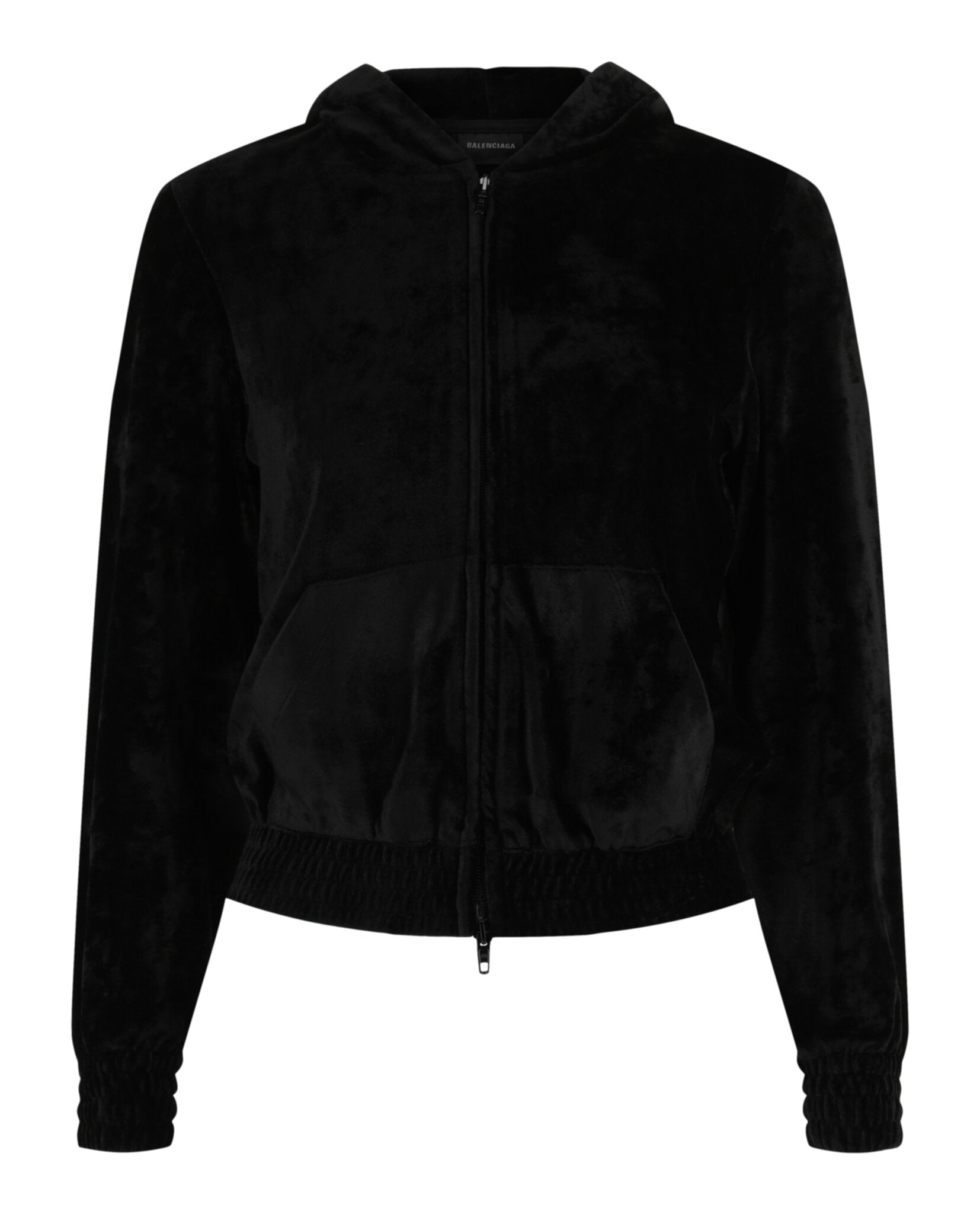 Balenciaga Balenciaga Womens Velvet Zip Up Hoodie