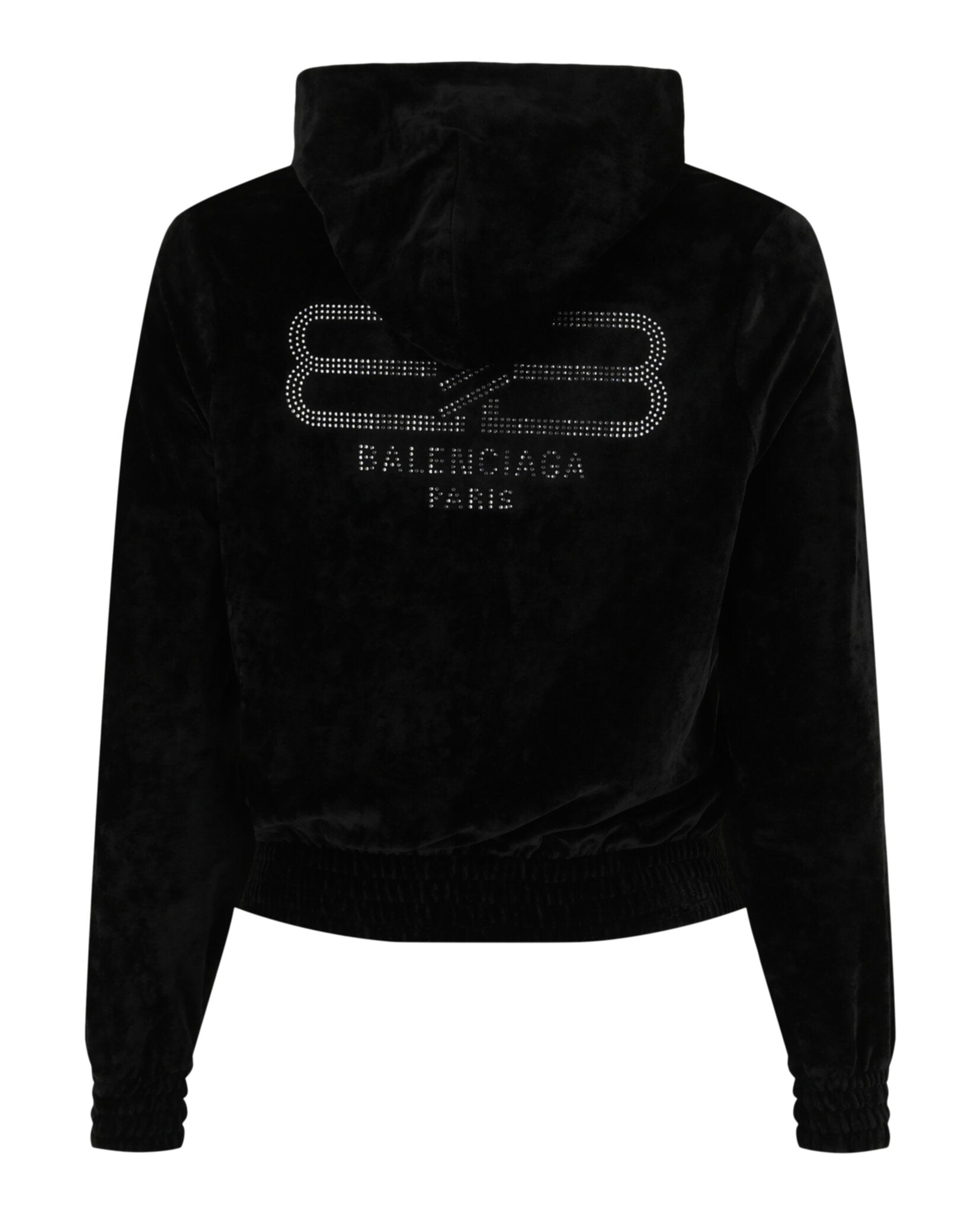 Balenciaga Balenciaga Womens Velvet Zip Up Hoodie