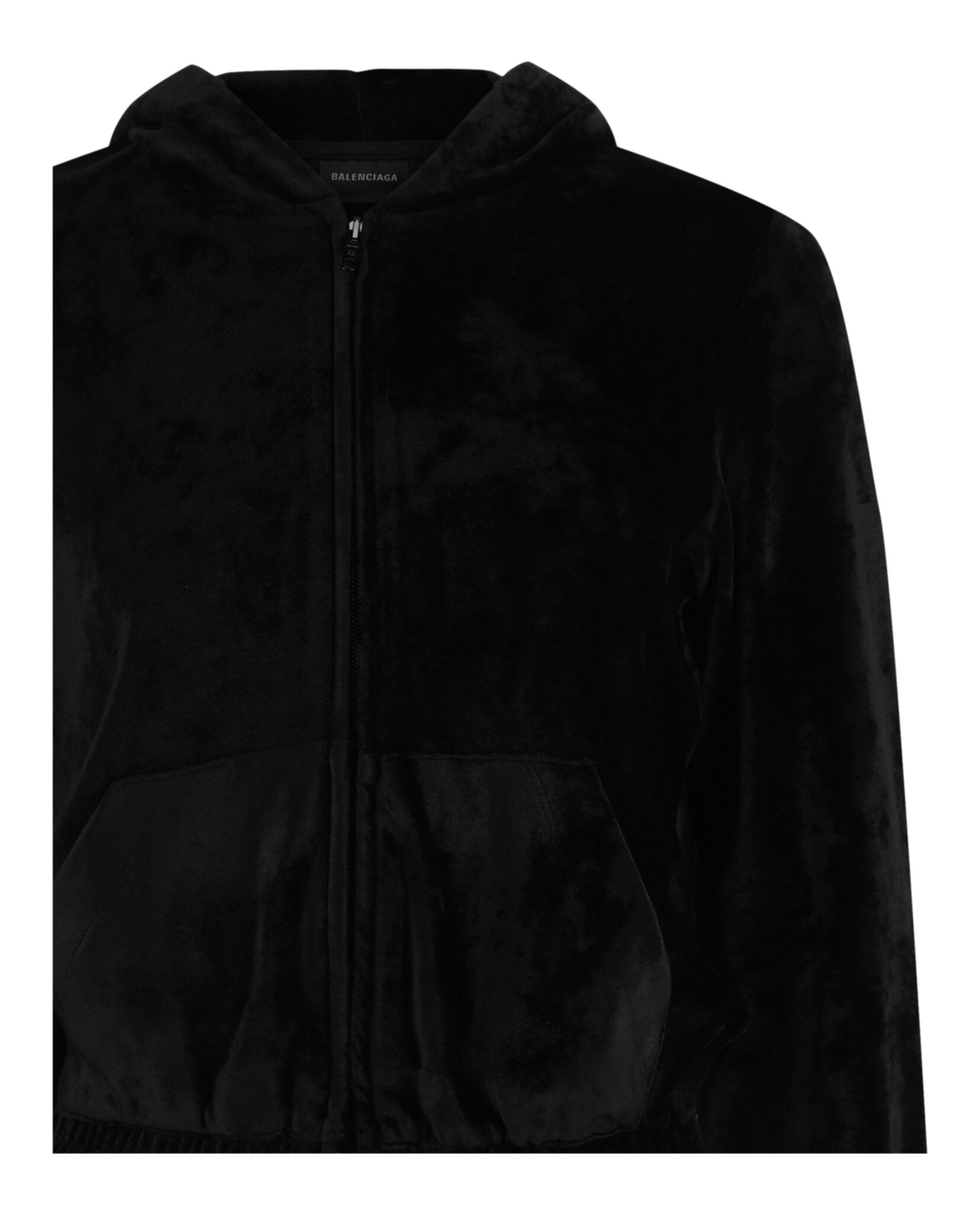Balenciaga Balenciaga Womens Velvet Zip Up Hoodie