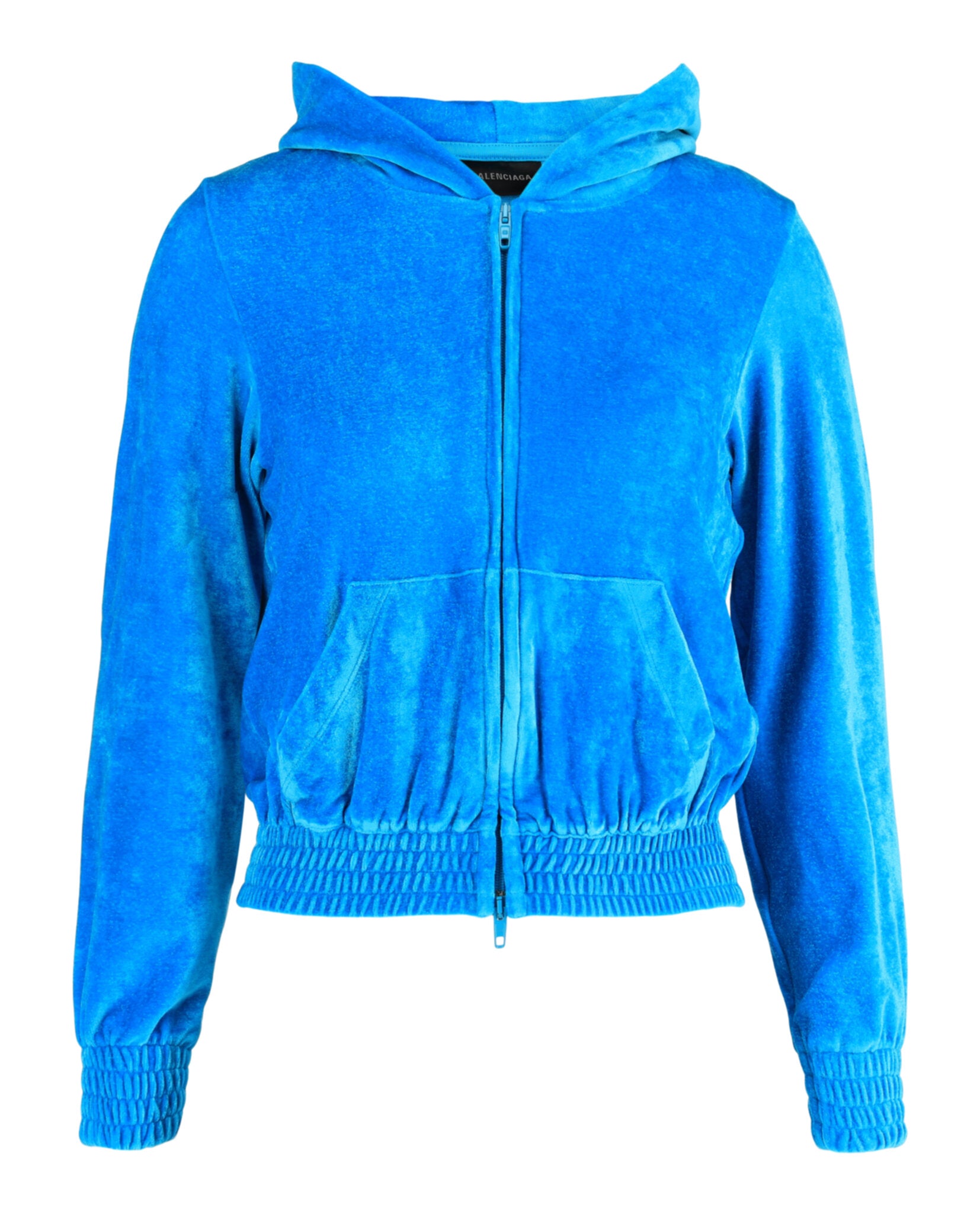 Balenciaga Balenciaga Womens Velvet Zip Up Hoodie