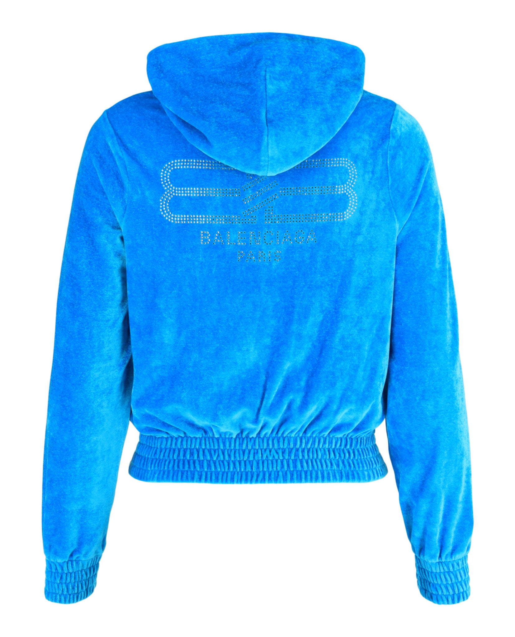 Balenciaga Balenciaga Womens Velvet Zip Up Hoodie