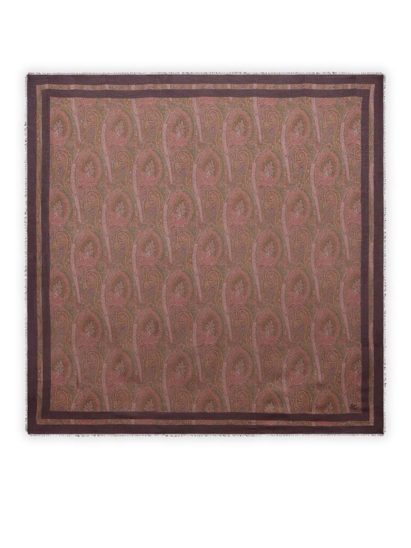 Etro Etro Women Cashmere Scarf With Floral Paisley Pattern