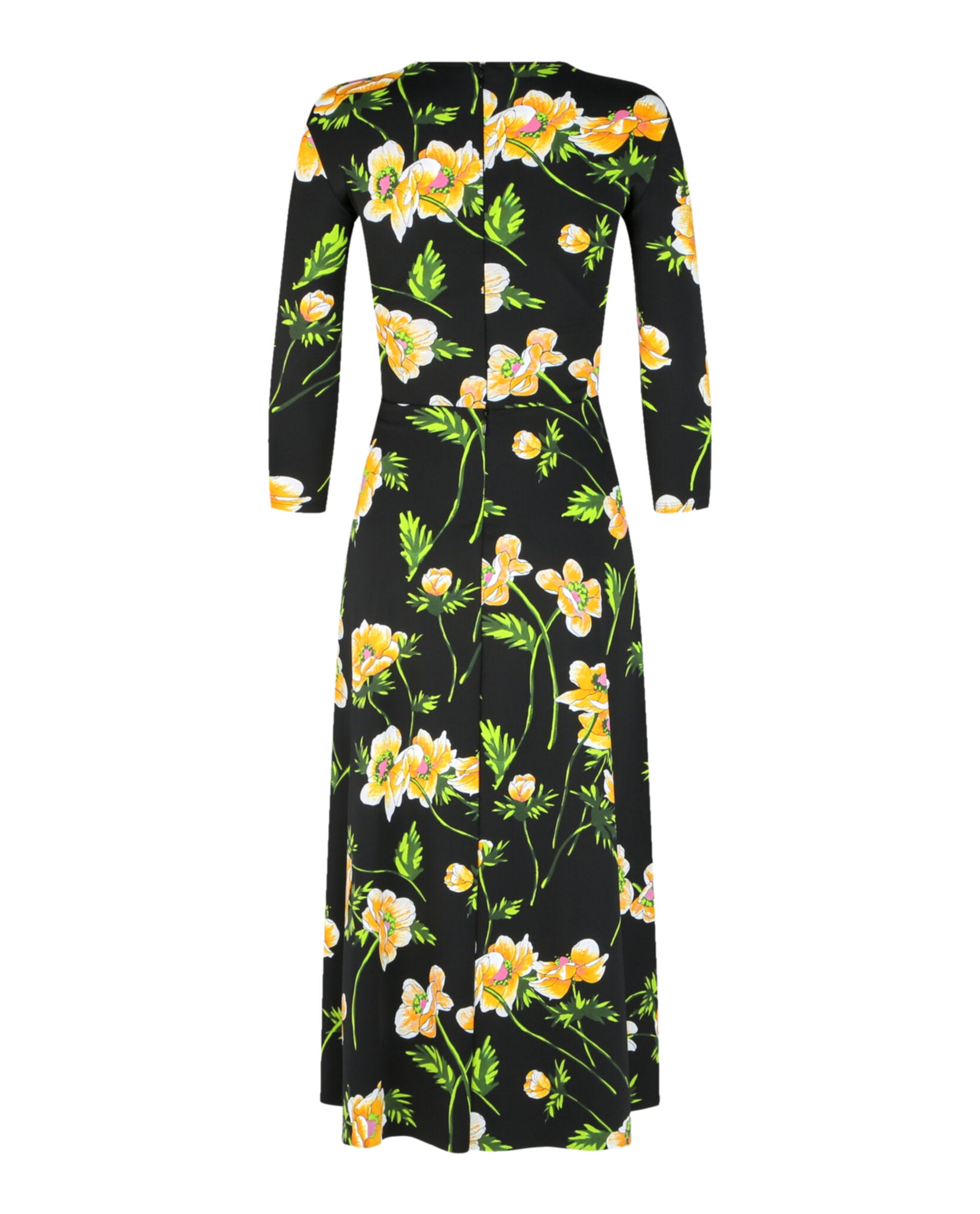 Balenciaga Balenciaga Womens Floral-Print A-Line Crewneck Dress