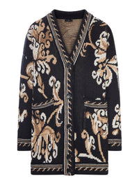 Etro Etro Women Jacquard Knit Cardigan With Floral Pattern