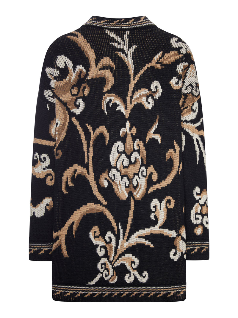 Etro Etro Women Jacquard Knit Cardigan With Floral Pattern