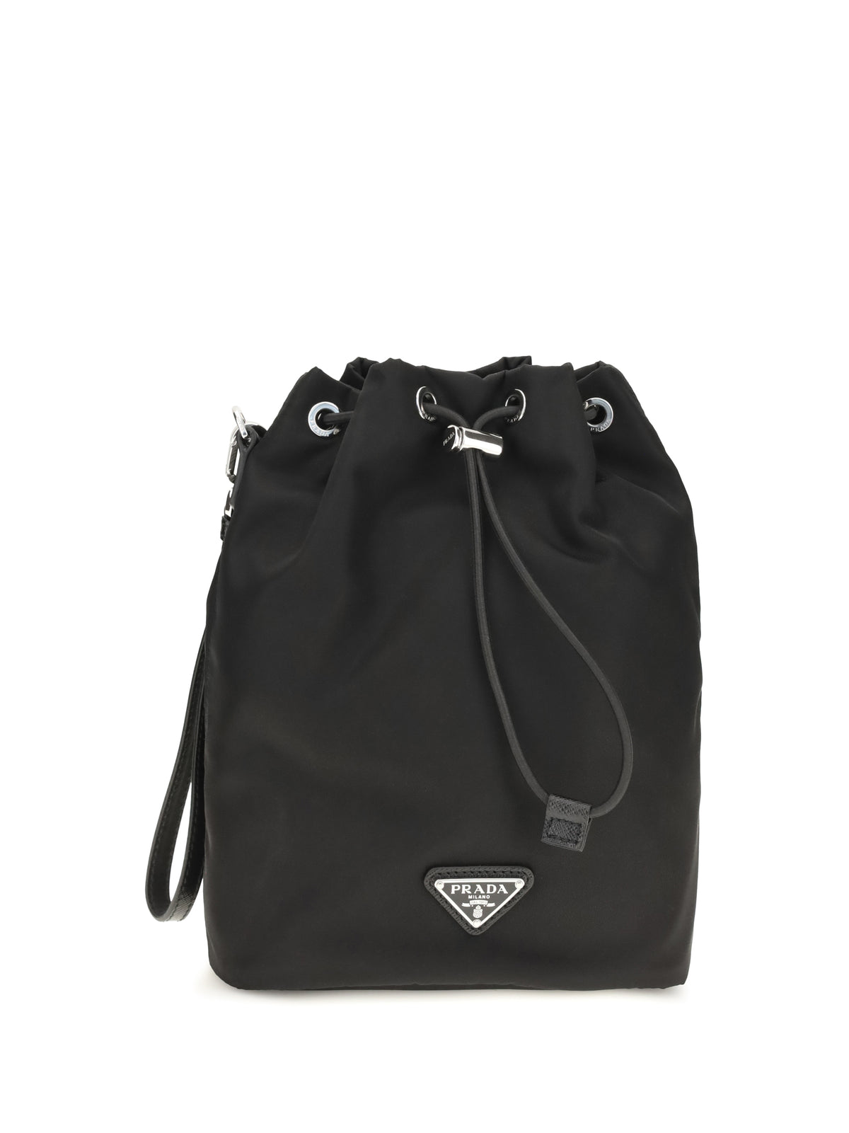 PRADA Prada Men Re-Nylon And Saffiano Leather Bucket Bag