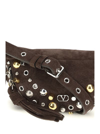 Valentino Garavani Men Nellcôte Suede Fanny Pack