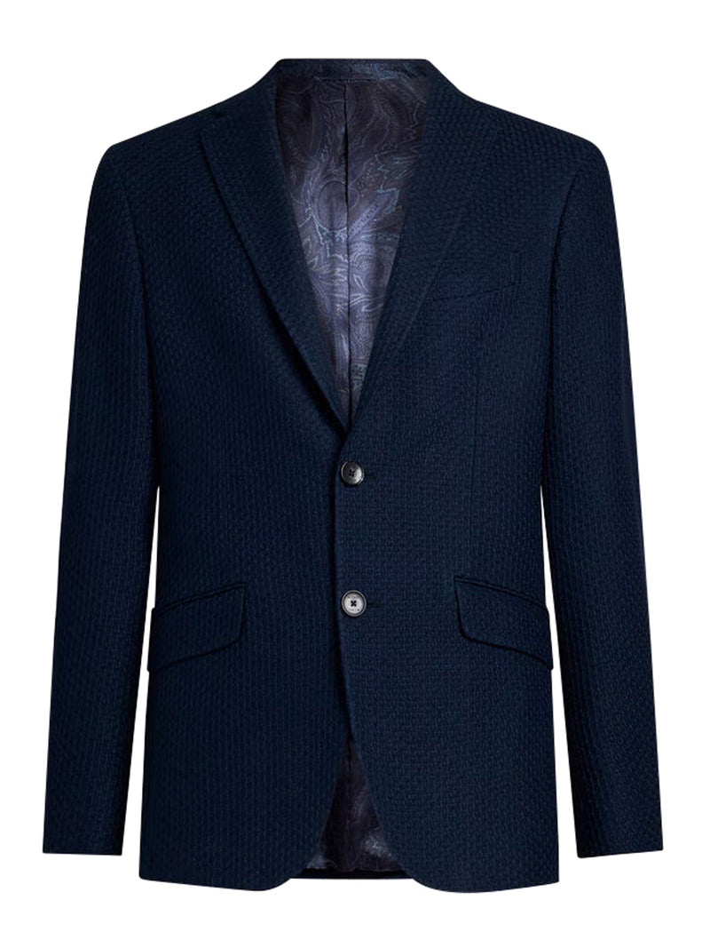 Etro Men Textured Jersey Jacket