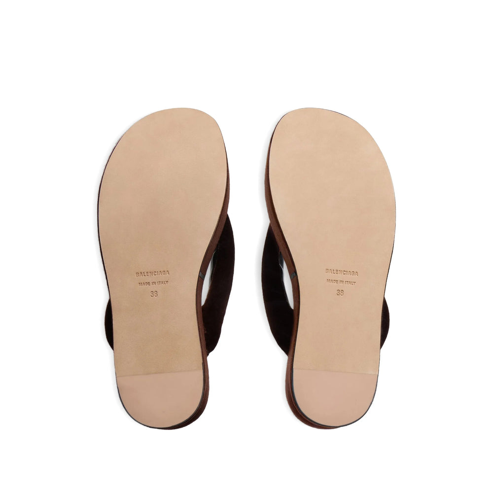 Balenciaga Balenciaga Brown Flip-Flops & Slides Women