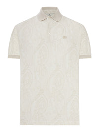 Etro Etro Men Cotton Polo Shirt With Arnica Pattern