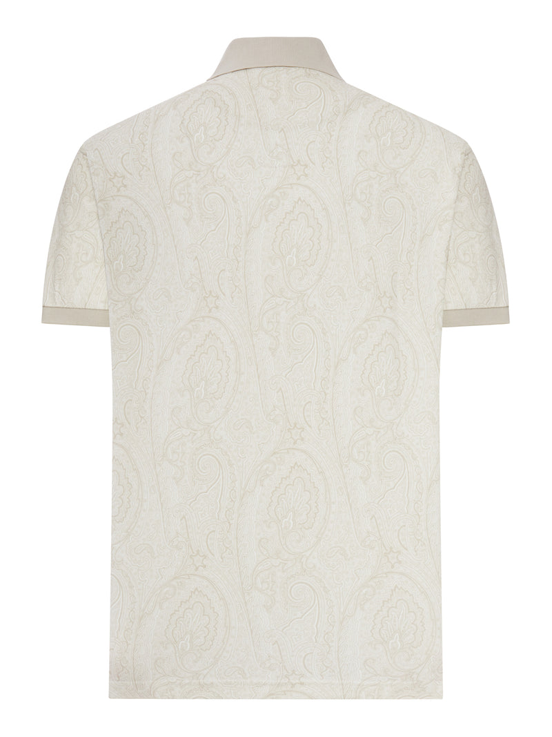 Etro Etro Men Cotton Polo Shirt With Arnica Pattern
