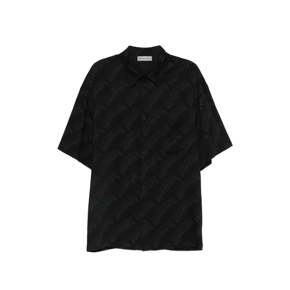 Balenciaga Balenciaga Black Shirts Men