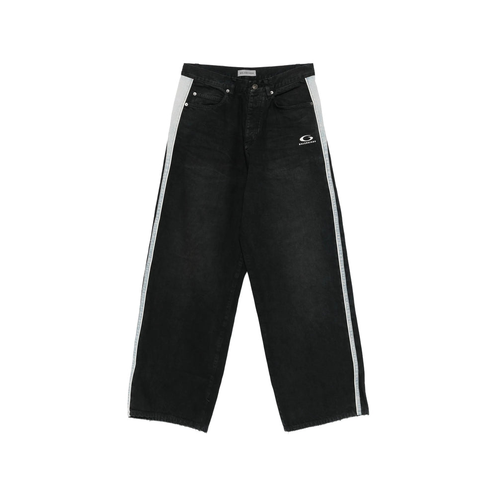 Balenciaga Black Denim - Wide-Leg Jeans Men