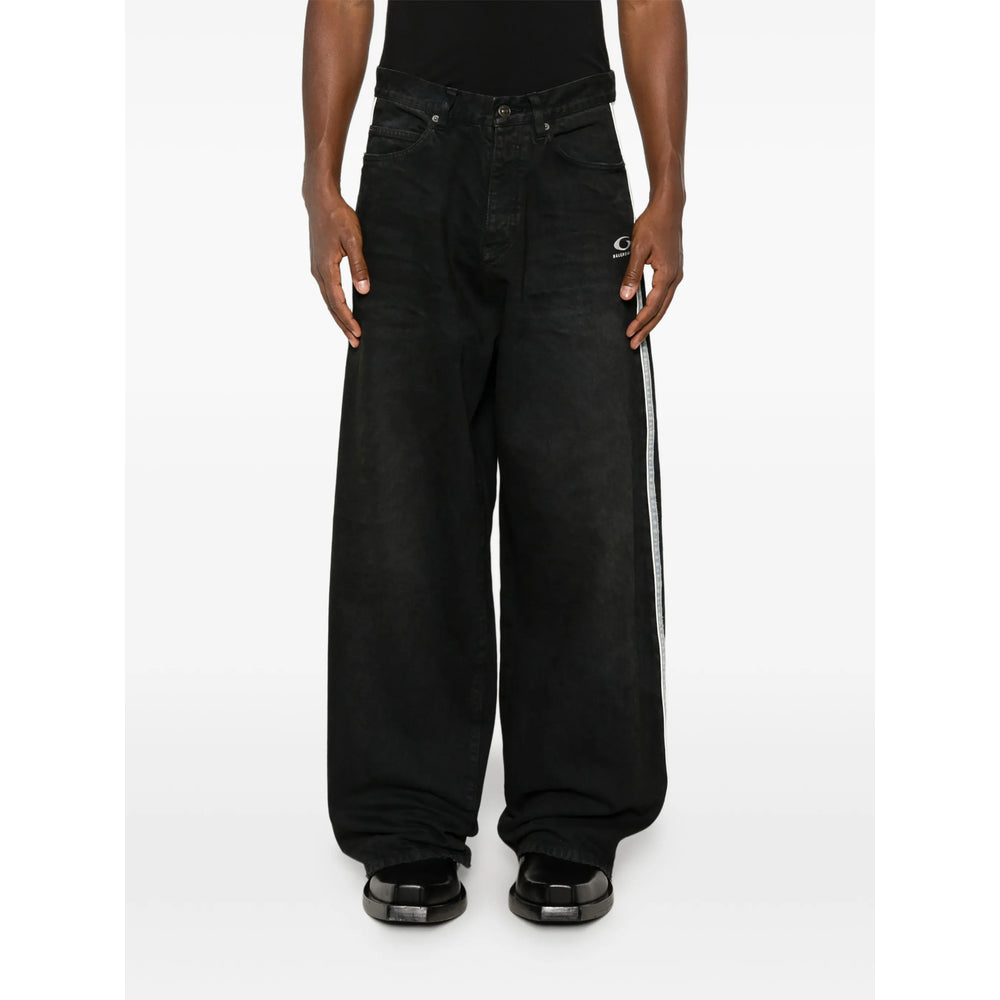 Balenciaga Black Denim - Wide-Leg Jeans Men
