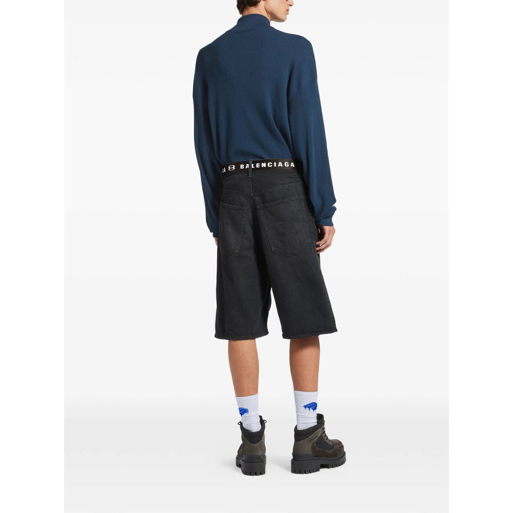 Balenciaga Balenciaga Black Shorts - Denim Shorts Men