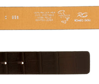 Romeo Gigli C955/35S T.MORO Dark Brown Leather Adjustable Mens Belt