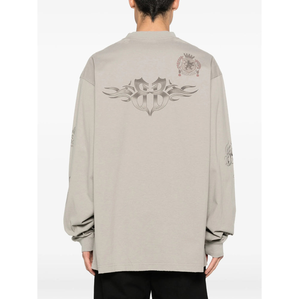 Balenciaga Grey T-Shirts & Vests - T-Shirts Men
