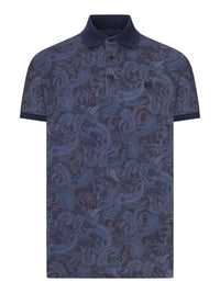 Etro Men Cotton Piqué Polo Shirt With Paisley Print