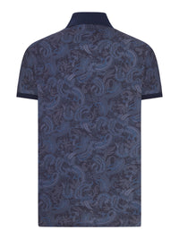 Etro Men Cotton Piqué Polo Shirt With Paisley Print