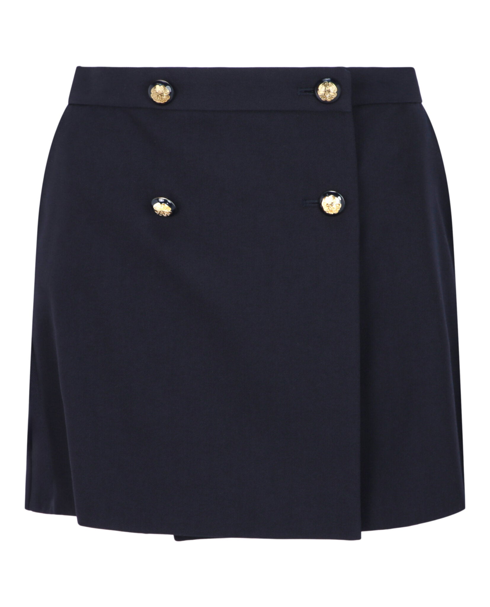 Alexander McQueen Womens Military Detail Mini Skirt