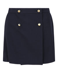 Alexander McQueen Womens Military Detail Mini Skirt
