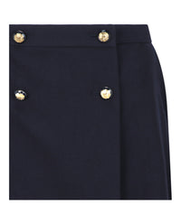 Alexander McQueen Womens Military Detail Mini Skirt