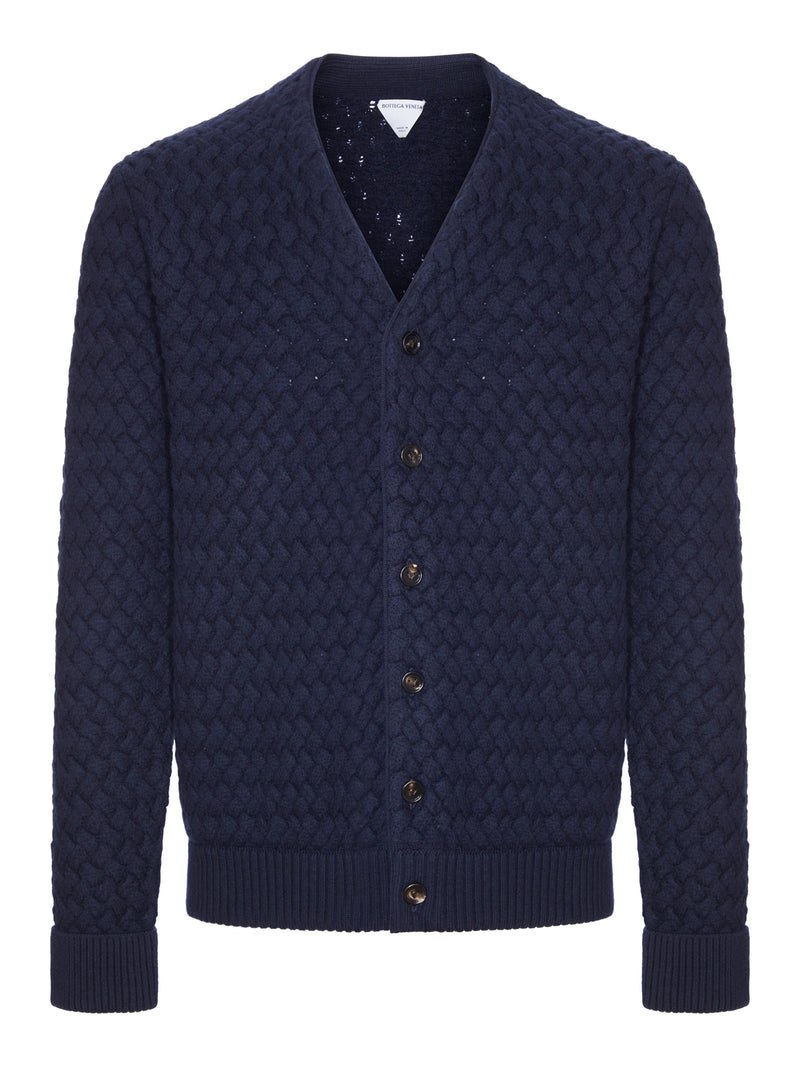 Bottega Veneta Bottega Veneta Men Cable-Knit Wool Cardigan