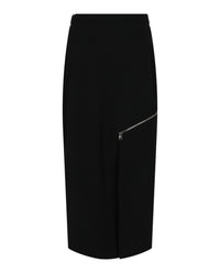 Alexander McQueen Alexander McQueen Womens Zip-Detailed Midi Skirt