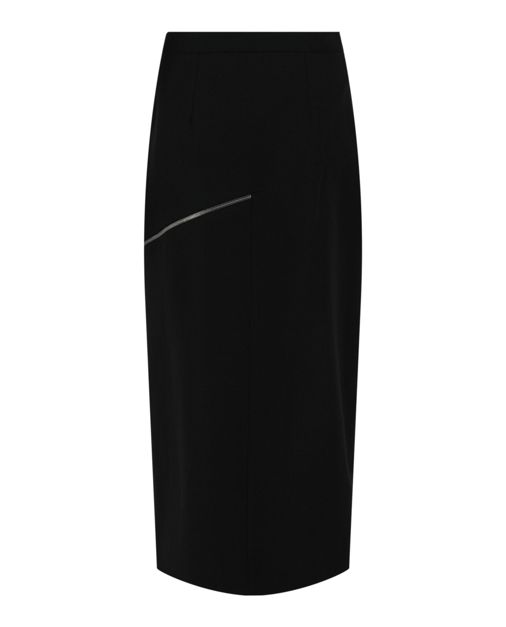Alexander McQueen Alexander McQueen Womens Zip-Detailed Midi Skirt
