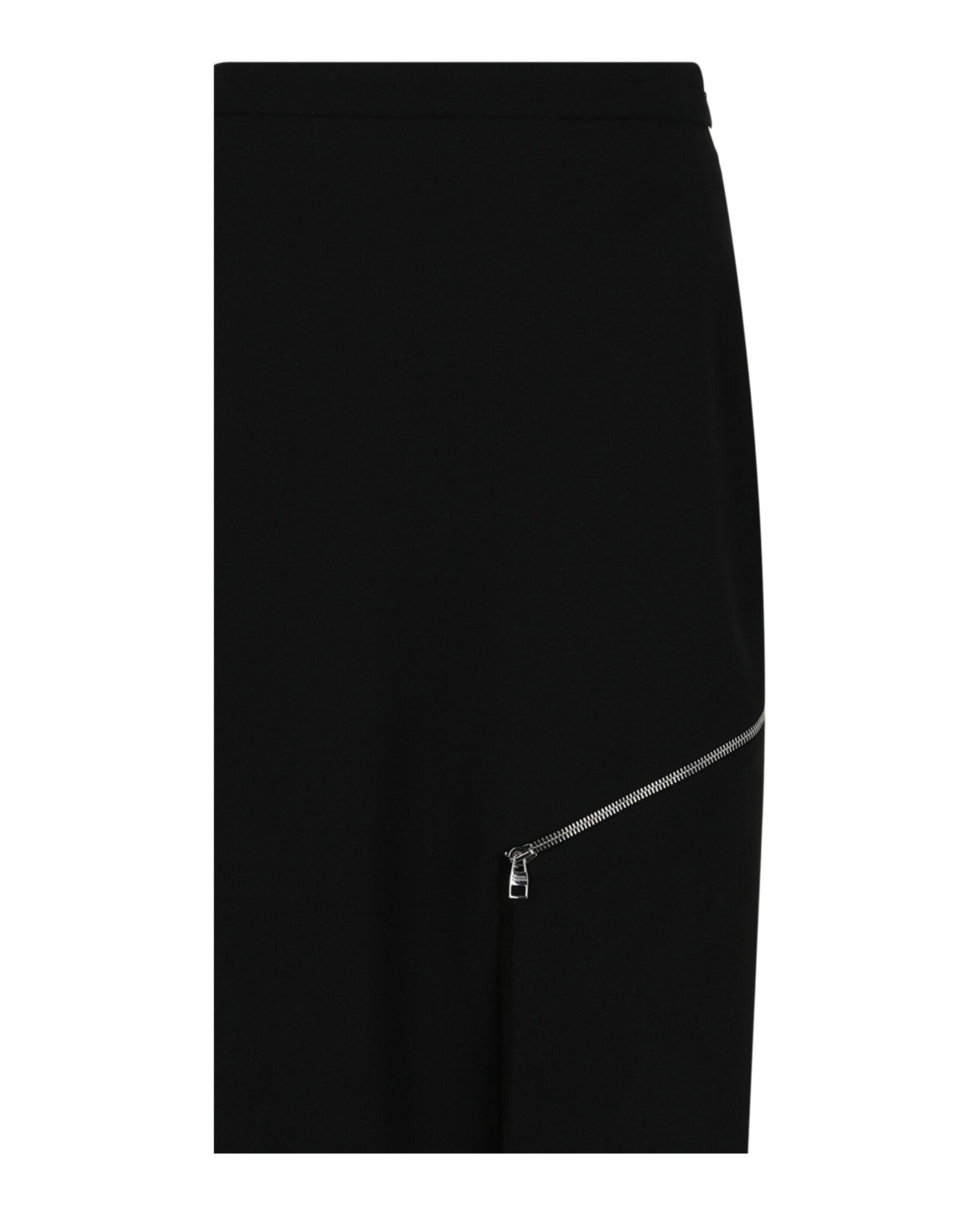 Alexander McQueen Alexander McQueen Womens Zip-Detailed Midi Skirt