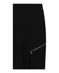 Alexander McQueen Alexander McQueen Womens Zip-Detailed Midi Skirt