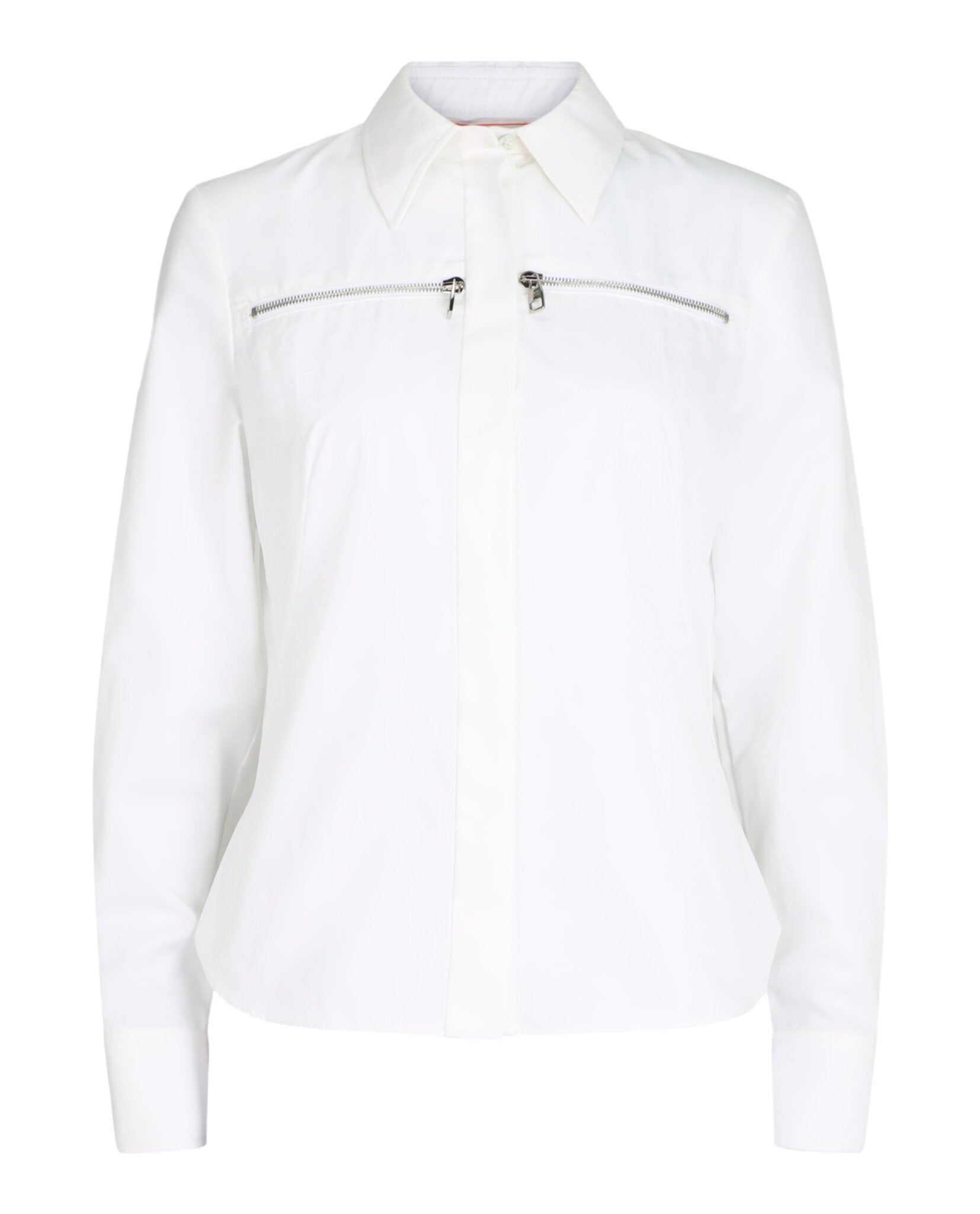 Alexander McQueen Alexander McQueen Womens Zip-Detailed Long-Sleeve Shirt