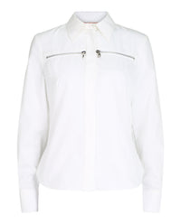 Alexander McQueen Alexander McQueen Womens Zip-Detailed Long-Sleeve Shirt