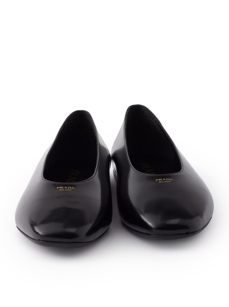 Prada Prada Women Brushed Leather Ballerinas