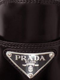 Prada Prada Women Chocolate Brushed Leather Loafers