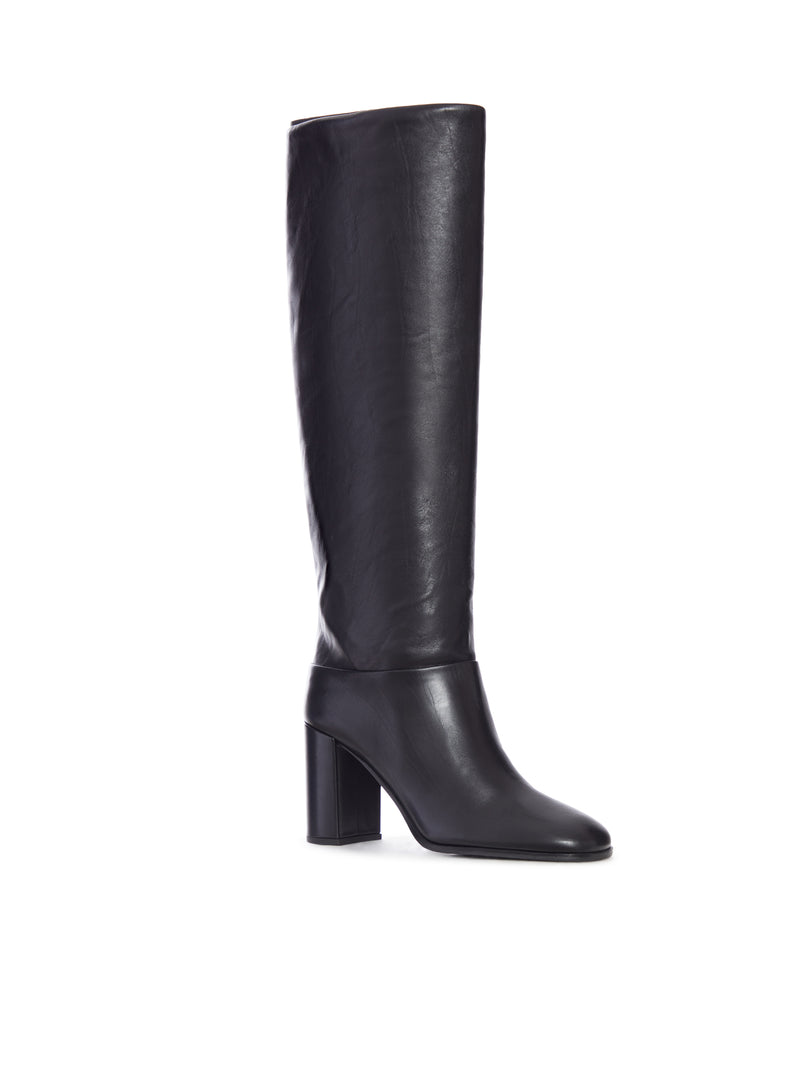 Prada Women Leather Heel Boots