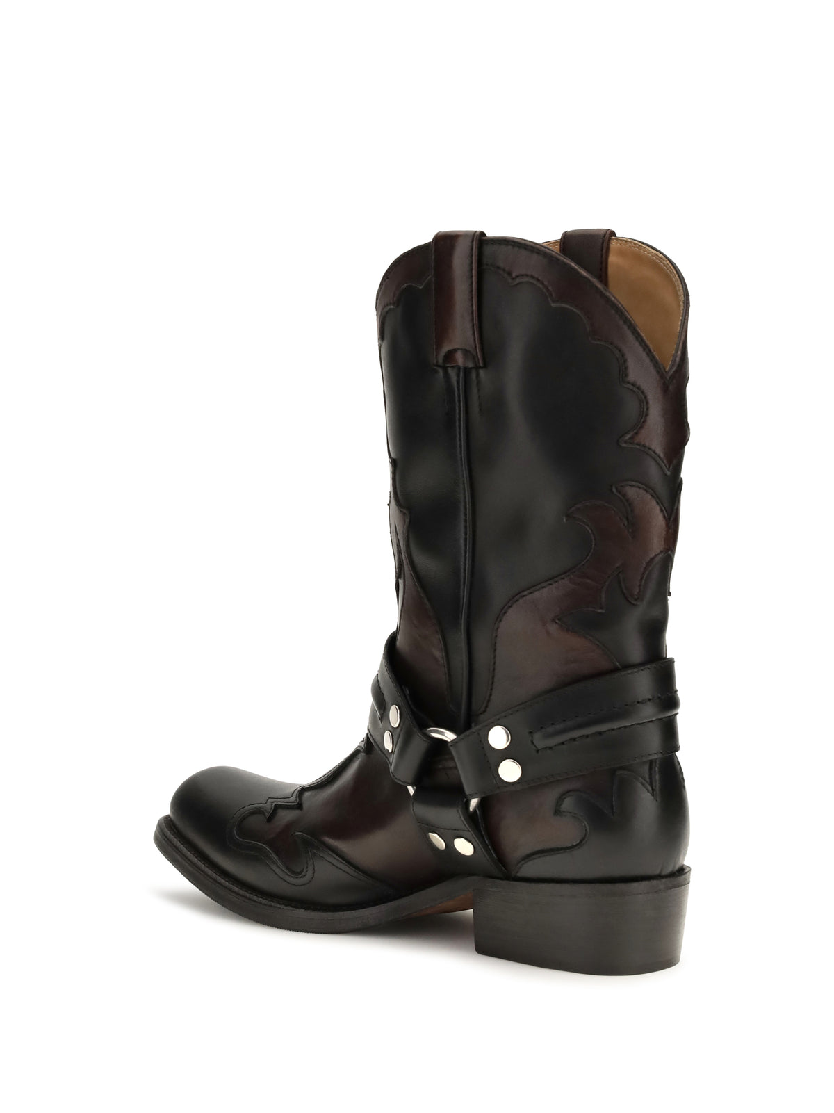 VERSACE Versace Women Sylvester Leather Cowboy Boots
