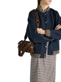 Prada Prada Women Explore Medium Suede Shoulder Bag