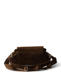 Prada Prada Women Explore Medium Suede Shoulder Bag