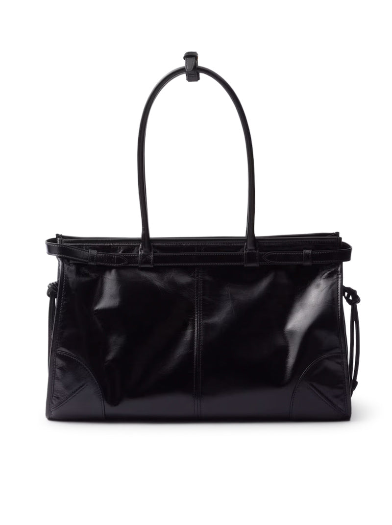 Prada Women Prada Bonnie Large Leather Handbag
