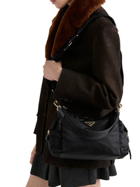 Prada Women Prada Explore Large Re-Nylon And Leather Bag