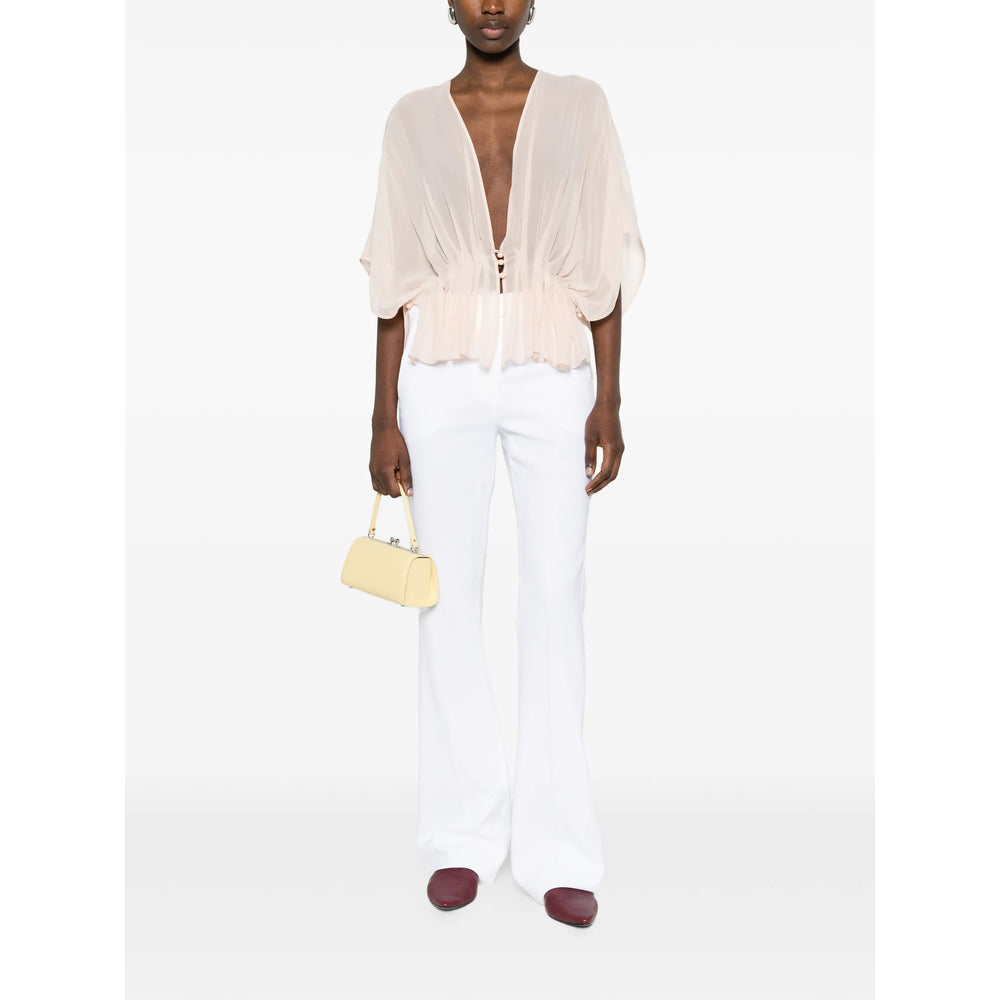 Max Mara White Trousers - Flared Trousers Women
