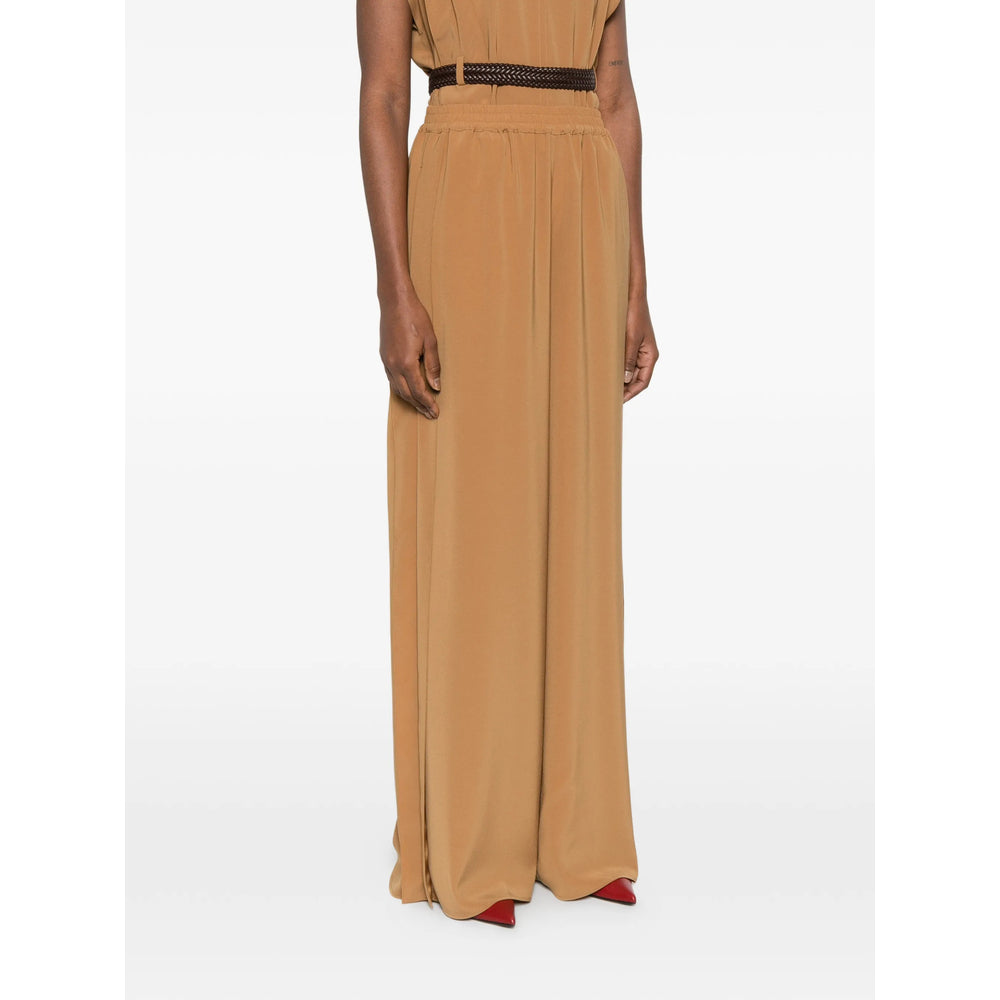 Max Mara Brown Trousers - Palazzo Pants Women