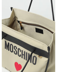 Moschino Couture Moschino Tote Bag In Love We Trust Women Beige