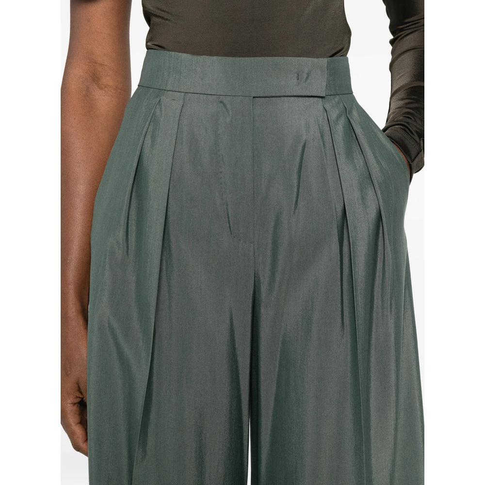 Max Mara Max Mara Green Trousers - Palazzo Pants Women