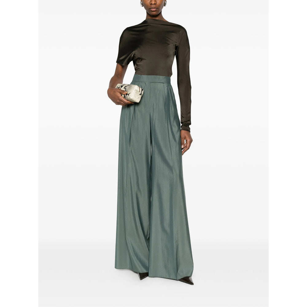 Max Mara Max Mara Green Trousers - Palazzo Pants Women