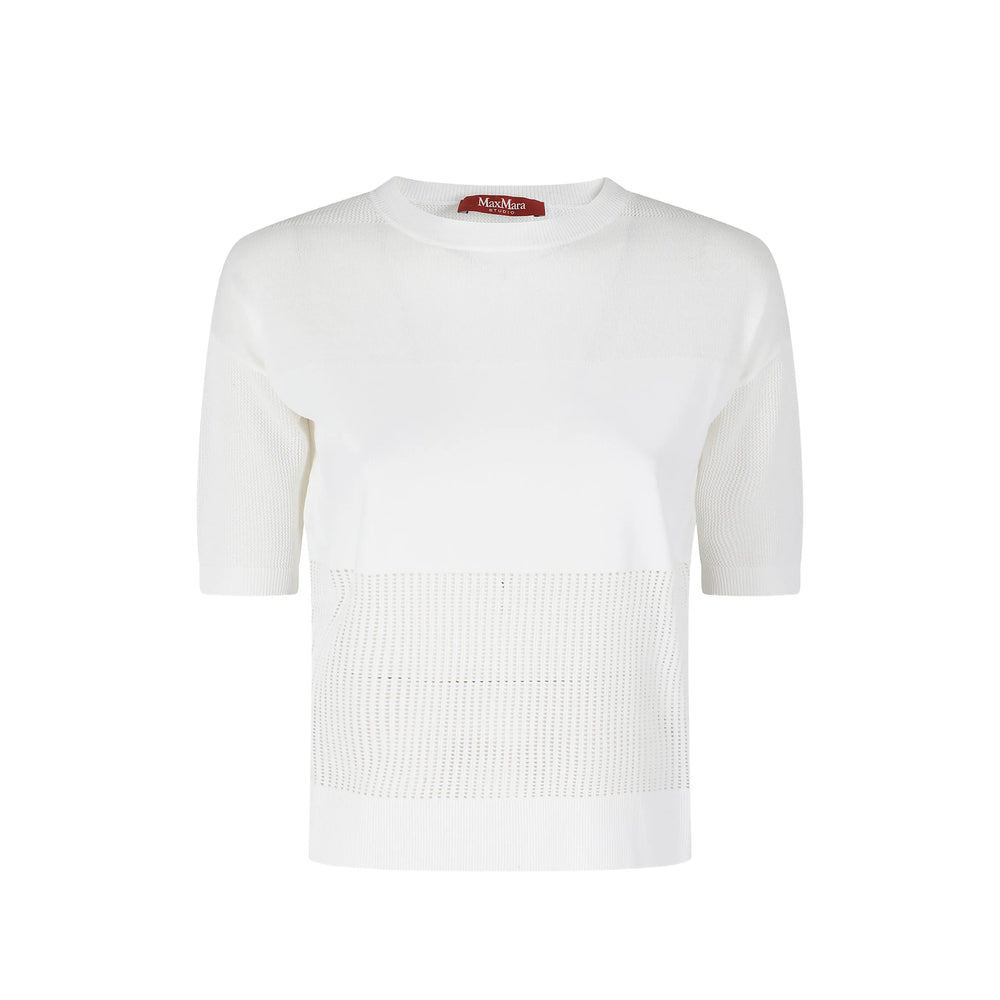 Max Mara Studio Max Mara Studio White Knitwear - Jumpers Women